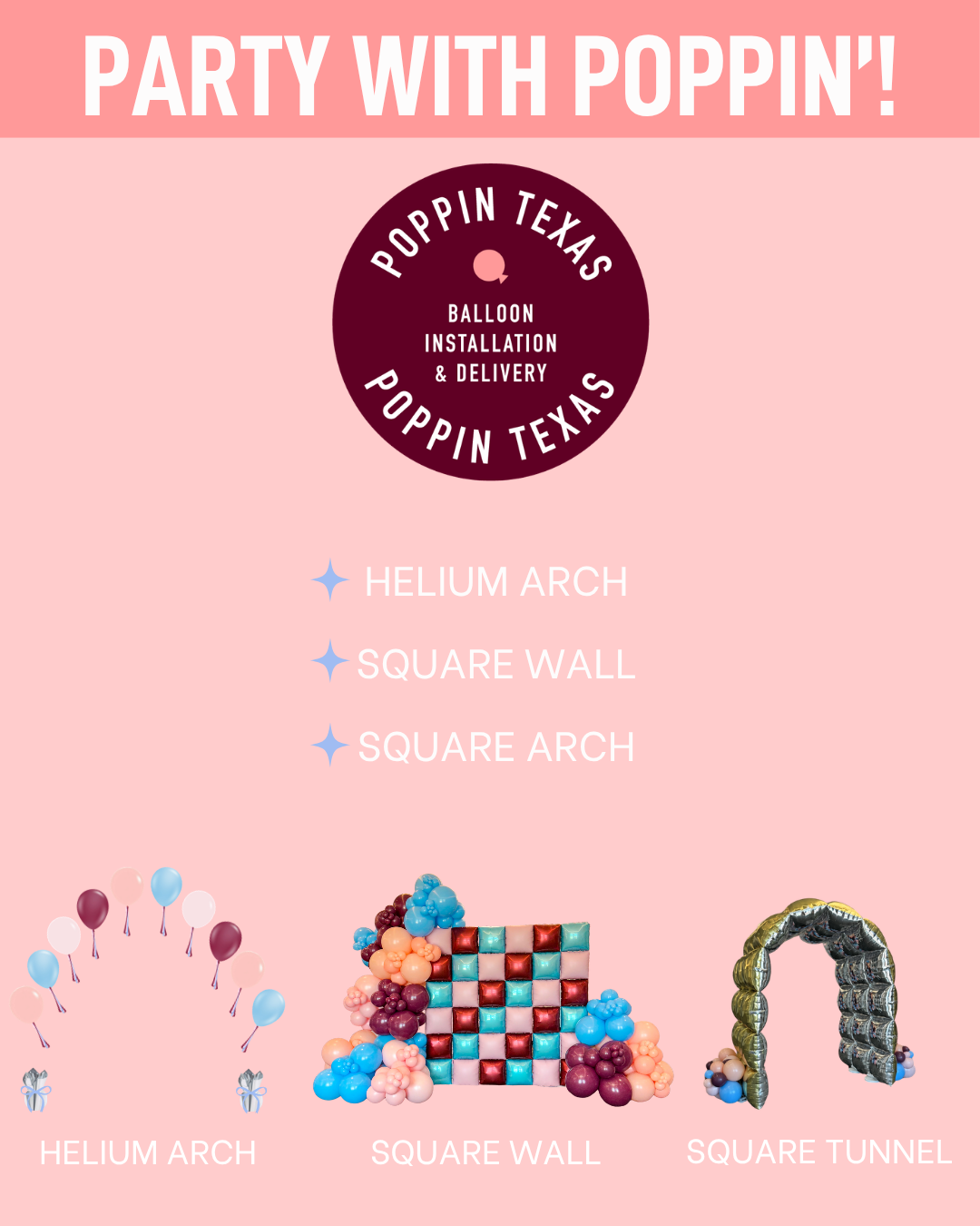 BUNDLE: Square Wall + Square Tunnel + Helium Arch Tutorial